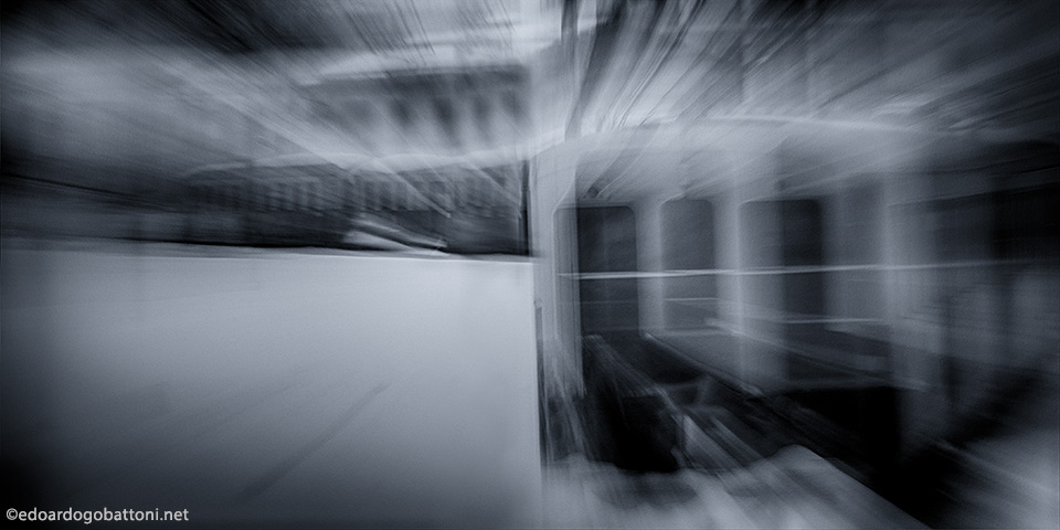 960-the winter train on the snow-EDOARDO GOBATTONI